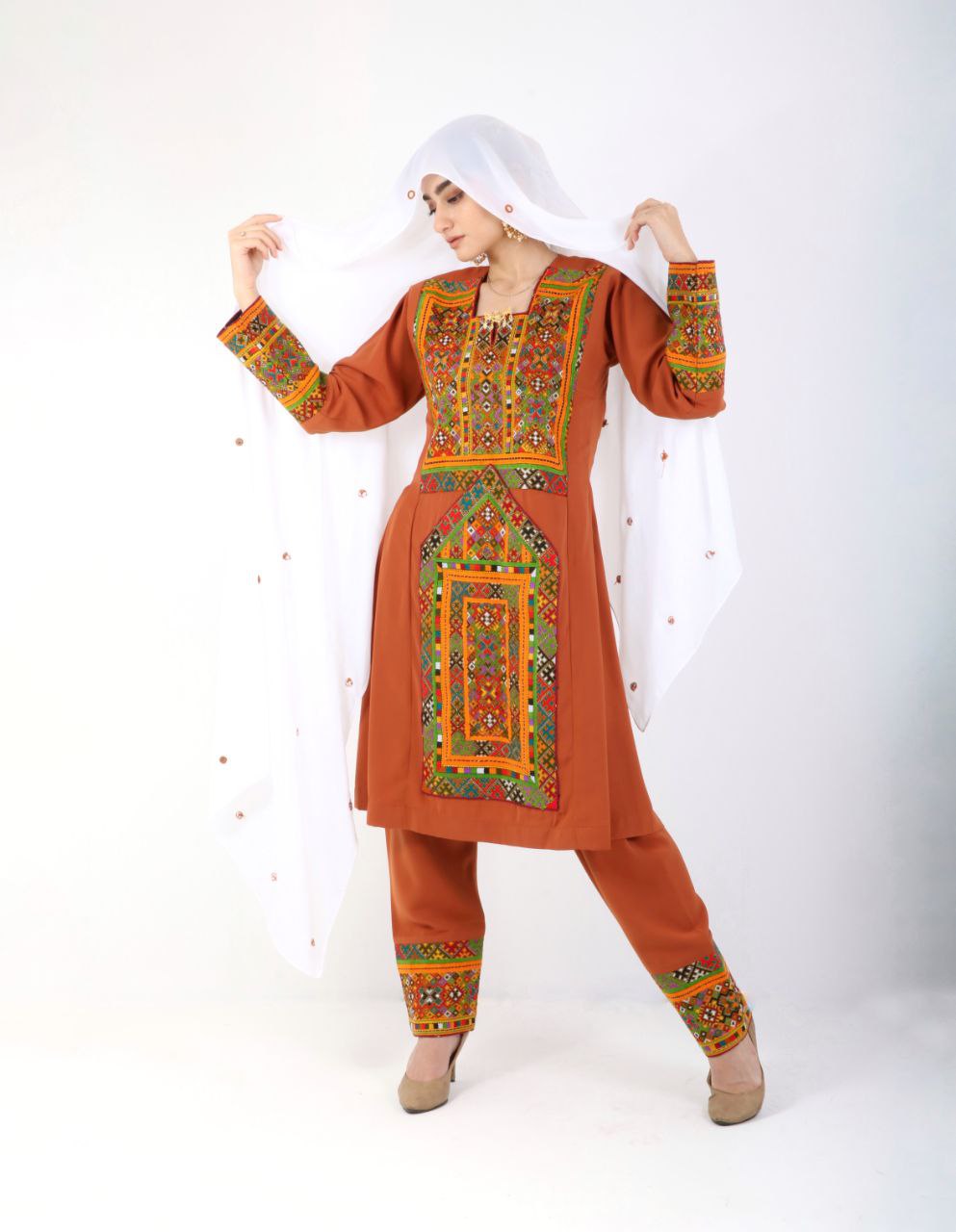 ست لباس بلوچی زنانه پری زاد مدل 02301