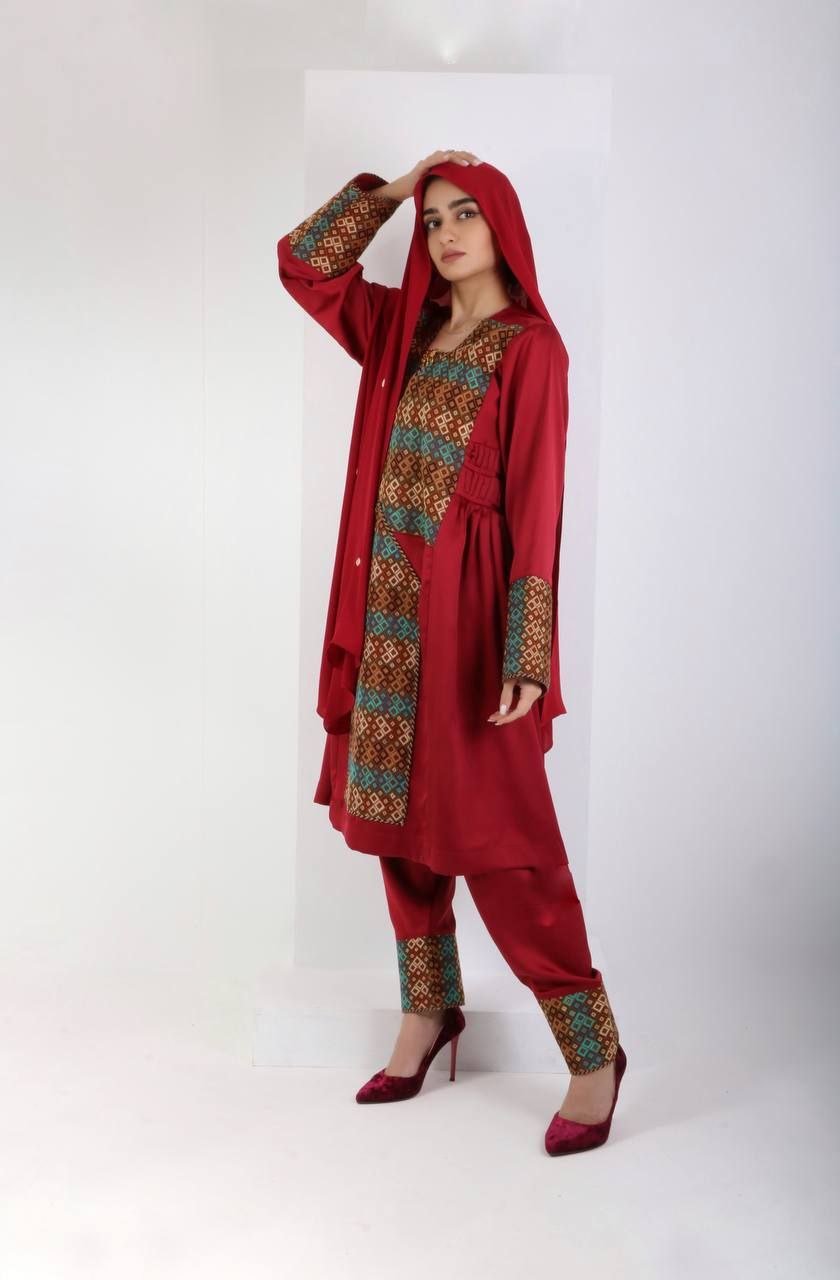 ست لباس بلوچی زنانه پری زاد مدل 02346